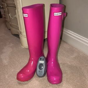 Original Women’s Tall Hunter Rain Boots- Hot Pink